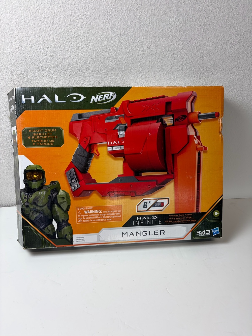 Nerf Halo Mangler Blaster in Red and Black new in the box